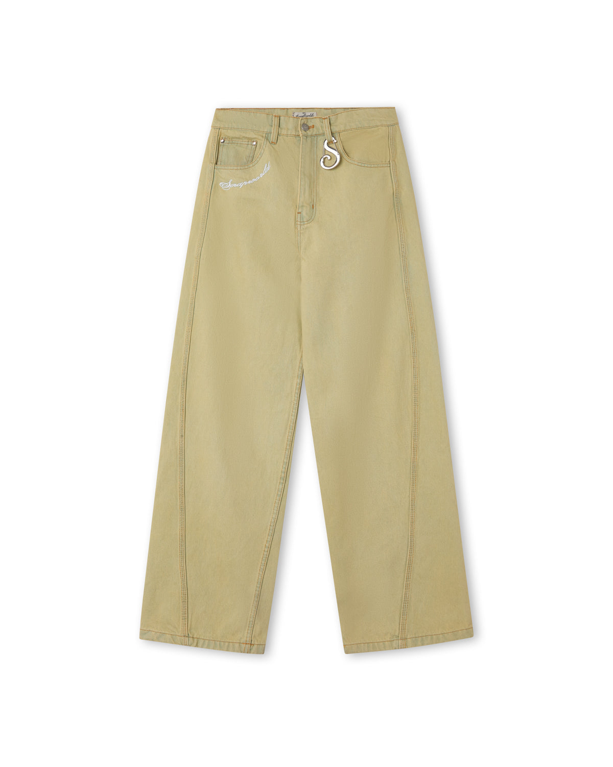 MUD WASH TWISTED SEAM JEANS